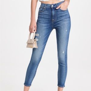 7 For All Mankind High Waist Ankle Skinny Jeans BNWT
